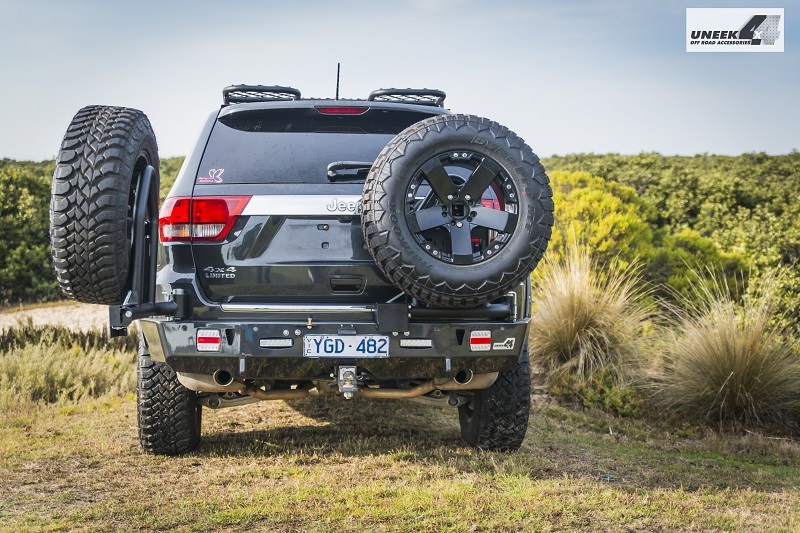 Wk2 Grand Cherokee Steel Rear Bumper And Tyre Carrier Ks Overland Evolution Off Road Accesories 4322